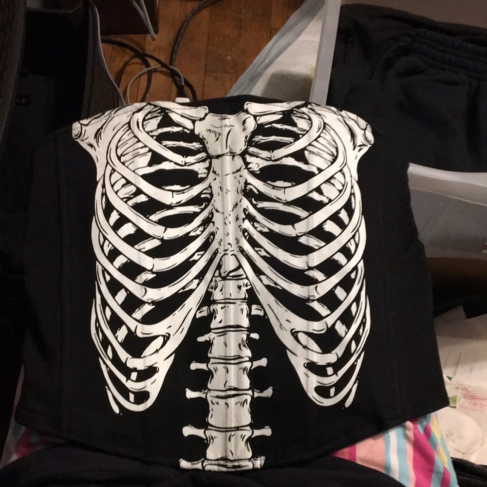 Dolls kill Corset top X DIY hand stitched on sides